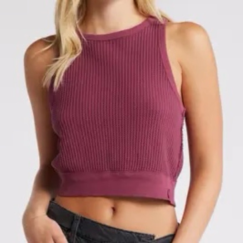 Waffle Stitch Crop Top